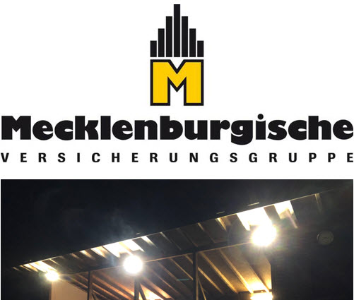 Mecklenburgische Versicherungsgruppe spendet für Flutlichtanlage