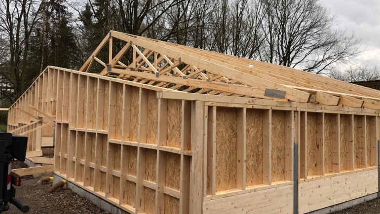 Fortschritt beim Caddyhaus-Bau