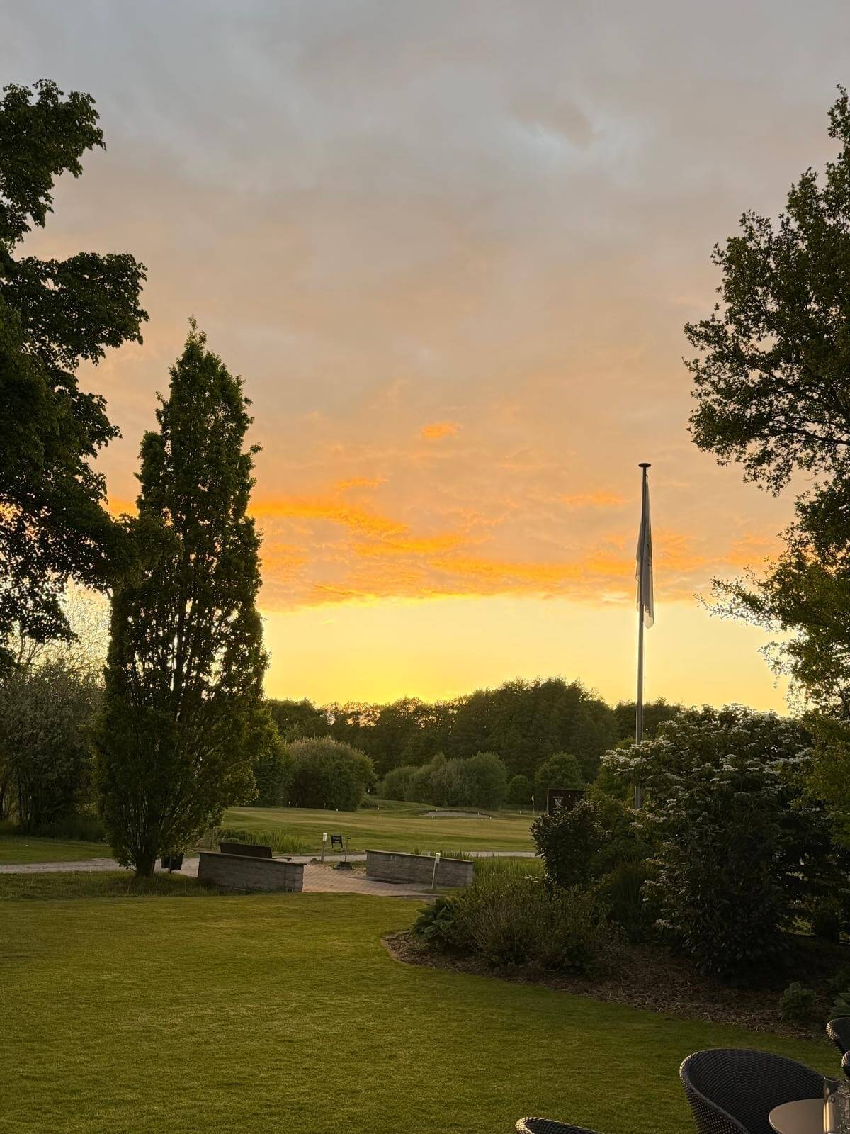 Sonnenuntergang im Golfclub Isernhagen