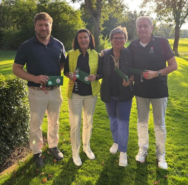 Querfeldein Turnier 2025 – 5. Netto – Dr. Volker Rust, Christa Schneider, Gabriele Wolf, Hans-Werner Neumann